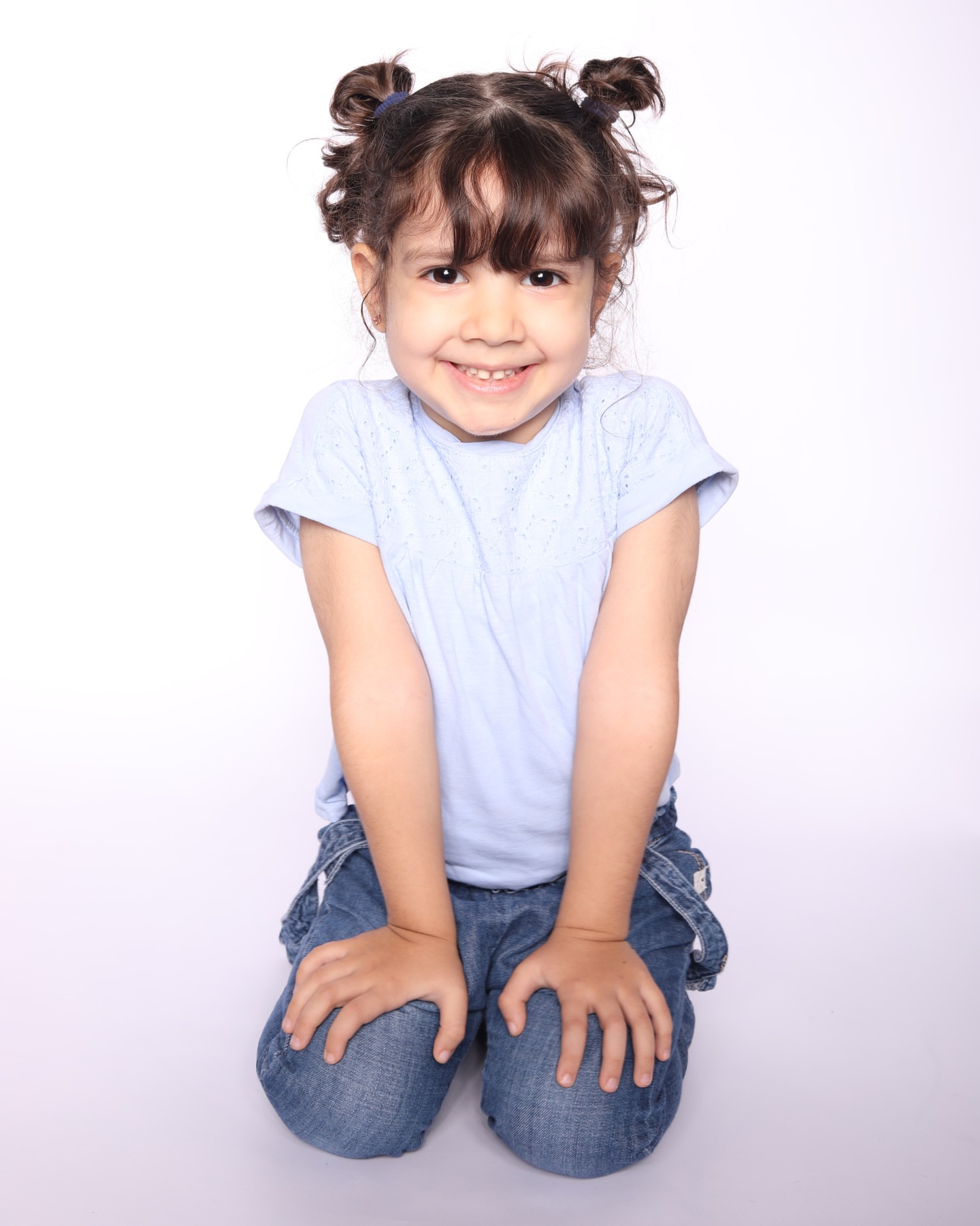 Clean child portrait