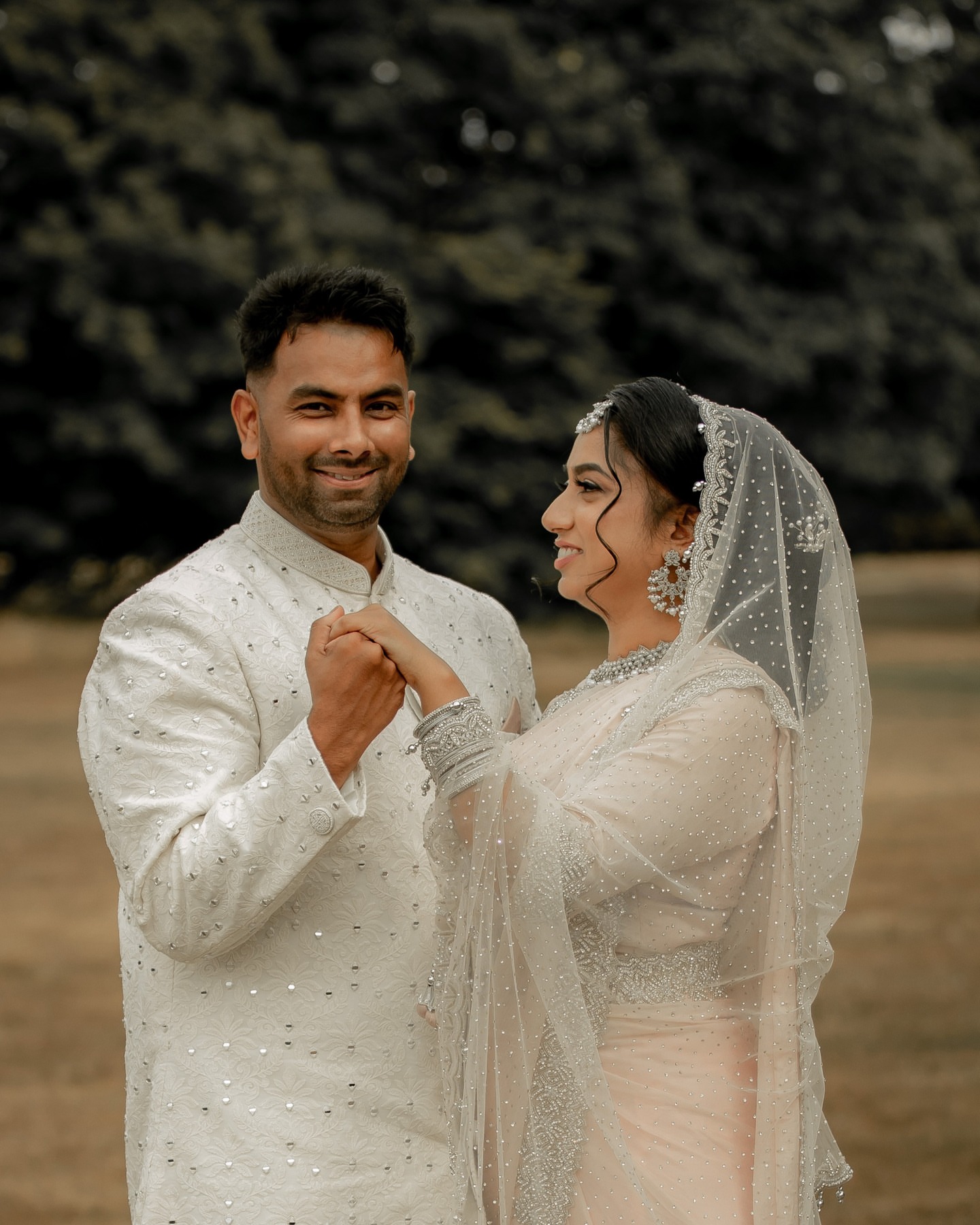 Wedding couple portrait